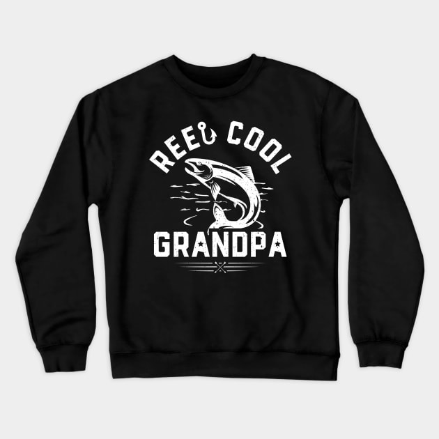 Reel Cool Grandpa Crewneck Sweatshirt by trendingoriginals